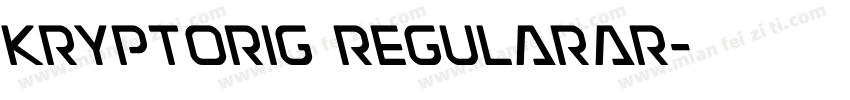 KryptOrig Regularar字体转换